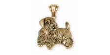 Sealyham Terrier Pendant Jewelry 14k Gold Handmade Dog Pendant SEM2-PG