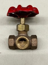 Central 1/4" Brass Bronze Globe Valve 3 Way Threaded