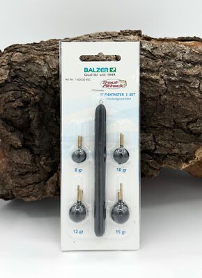 Balzer Trout Attack Bodentaster Set mit Wechselgewichten 8g 10g 12g 15g Gewichte