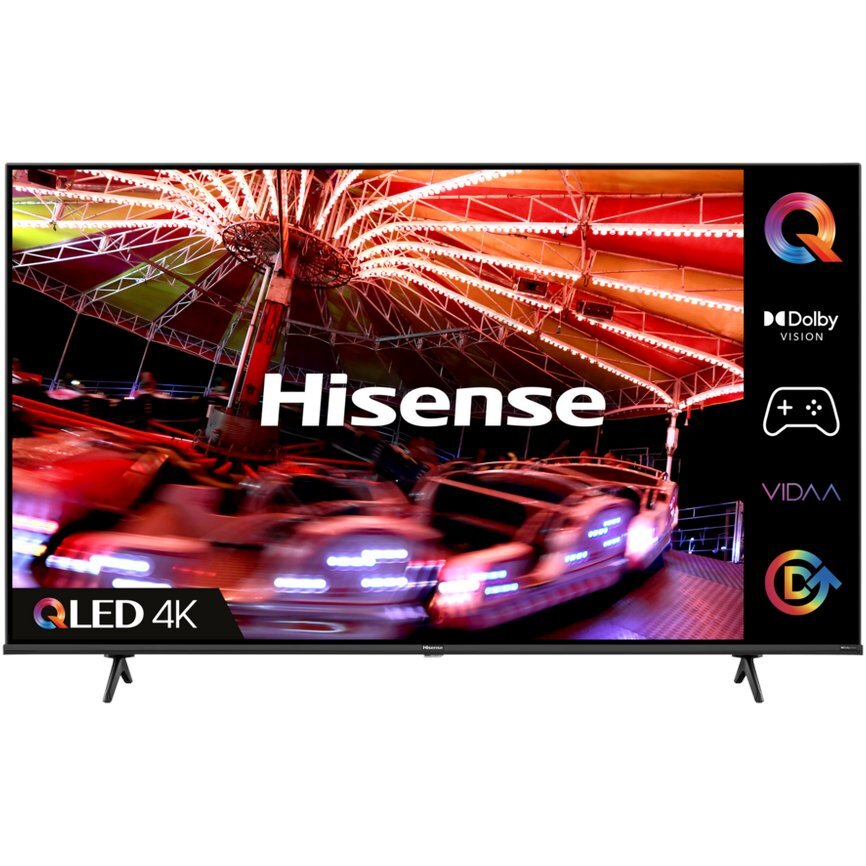 Hisense E7 Series 43E7HQTUK 4K QLED Smart TV - Black