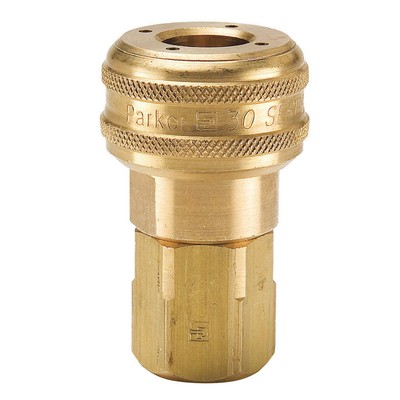 PARKER B39F Quick Connect,Socket,3/4'' Body,1/2''-14 30N221