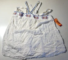 XHILARATION WOMEN'S DAY SHINE TANK TOP MEDIUM WHITE NEW WITH TAGS!!!