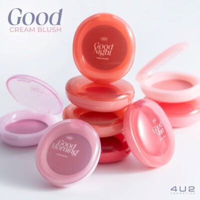 4U2 GOOD CREAM BLUSH Vegan 100%, long-lasting, applied to eyes, cheeks and lips!