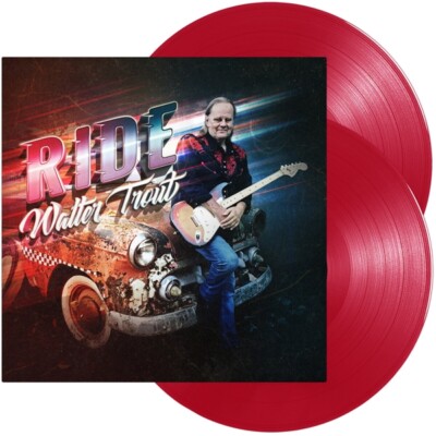 WALTER TROUT -RIDE (LIMITED2LP 140 GR.RED VINYL GATEFOLD SLEEVE) 2 VINYL LP NEU