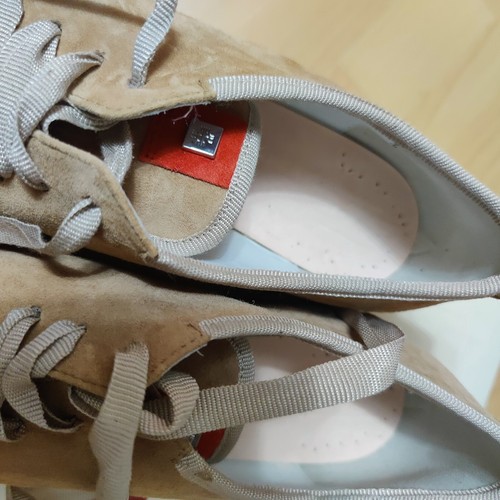 Högl, Gr.40 (6,5) Damen, Velour-Leder Sahara-Koralle, Schnürschuhe - Bild 7 von 9