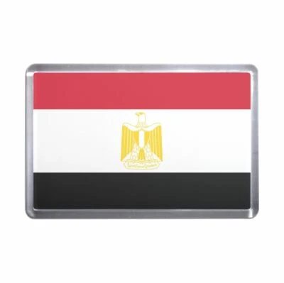 BADGEBEAST Egypt Flag Plastic Fridge Magnet (S, M, L, XL)