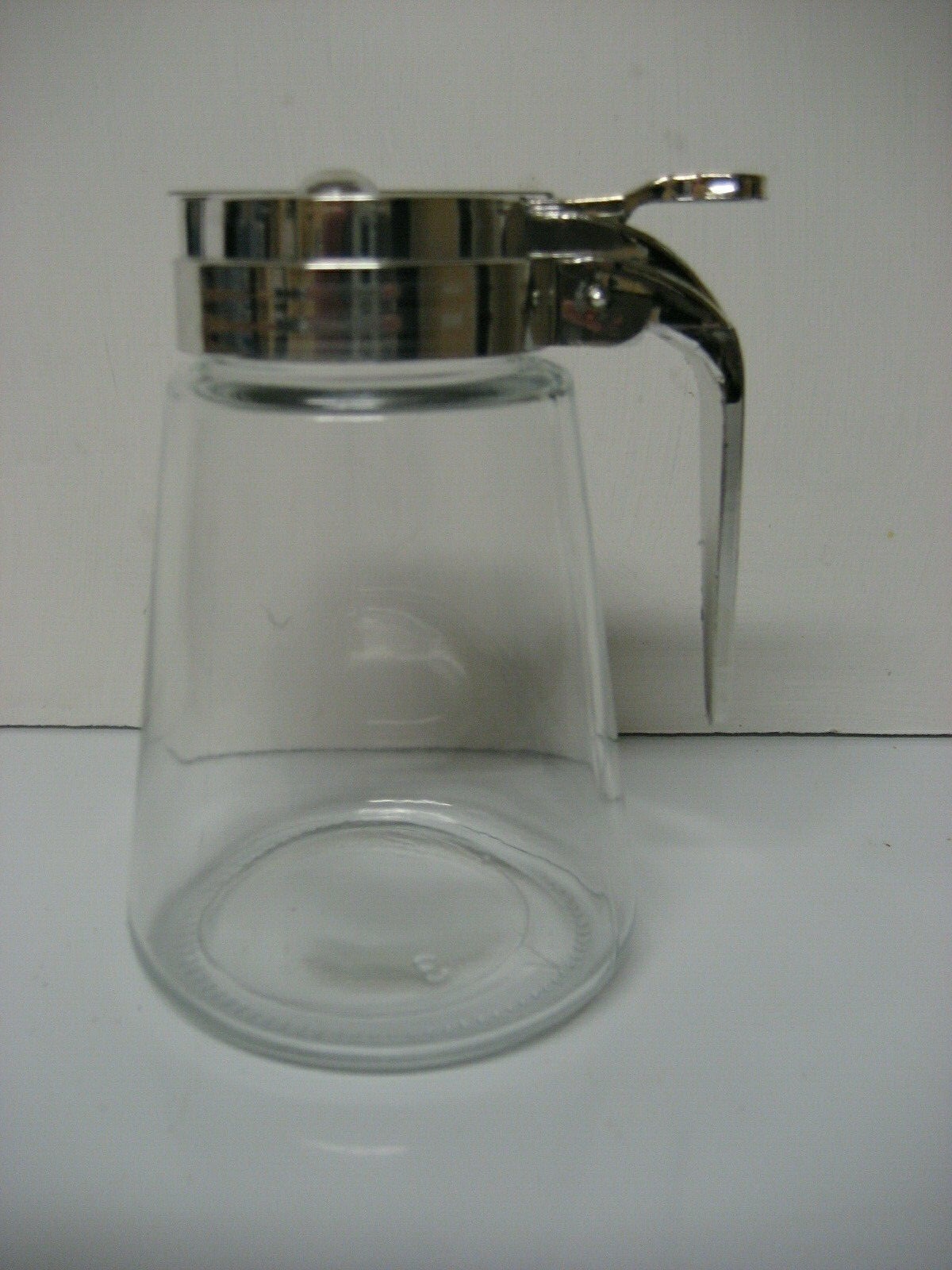 5 inch glass syrup server