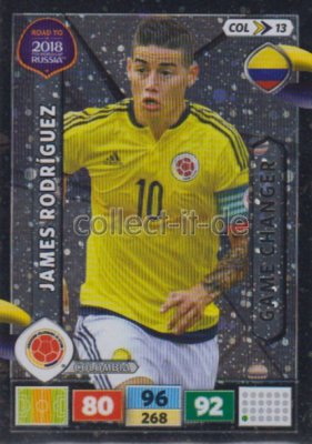 COL13 - James Rodriguez - Game Changer - Panini Adrenalyn Road to World Cup 2018