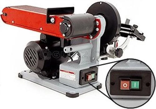 LEVIGATRICE COMBINATA DA BANCO A NASTRO PIU' DISCO 350W HOLZMANN BT46ECO - Immagine 3 di 4