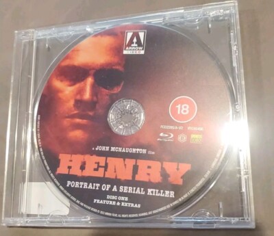 Henry Portrait of a Serial Killer REPLACEMENT DISC Blu-ray Arrow UK REGION B 
