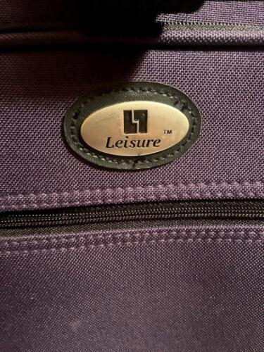 Purple Leisure 2 Wheel Soft Shell Suitcase 22” Great Condition! - Picture 2 of 8