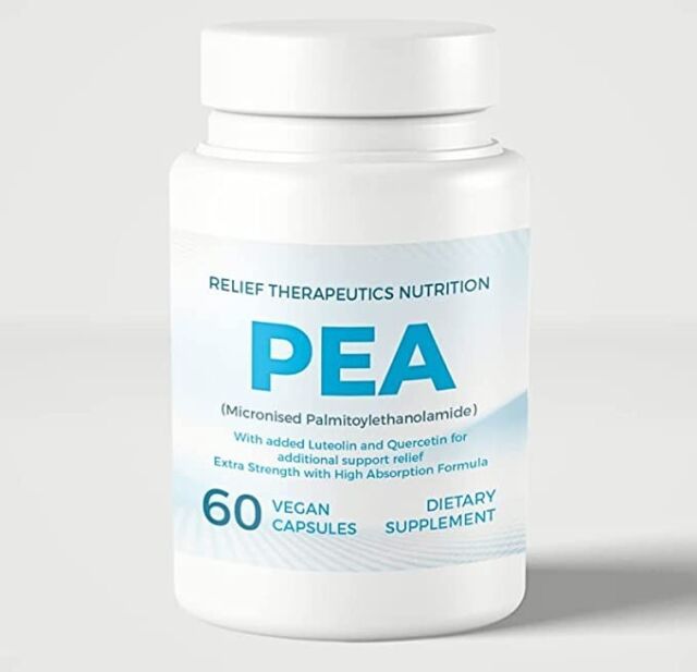 Palmitoylethanolamide PEA 600MG Arthritis | Sciatic | Fibromyalgia 60 CAPS