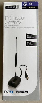 Vivanco - PC Innenantene, DAB, DVB-T, DVB-T2, schwarz, Neuwertig