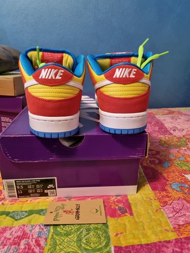 Nike Dunk Low Pro SB BART Simpson Gr. 9,5 US - 8,5 UK - 43 Eur DS - Bild 9 von 10