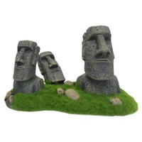 Aqua Della Aquariumdekoration Moai 21X12X13 Cm Zierfische Unbedenklich