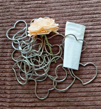 Serviettenringe Swing Herz Streugut Hochzeit Taufe 20 Stück einmal benutzt