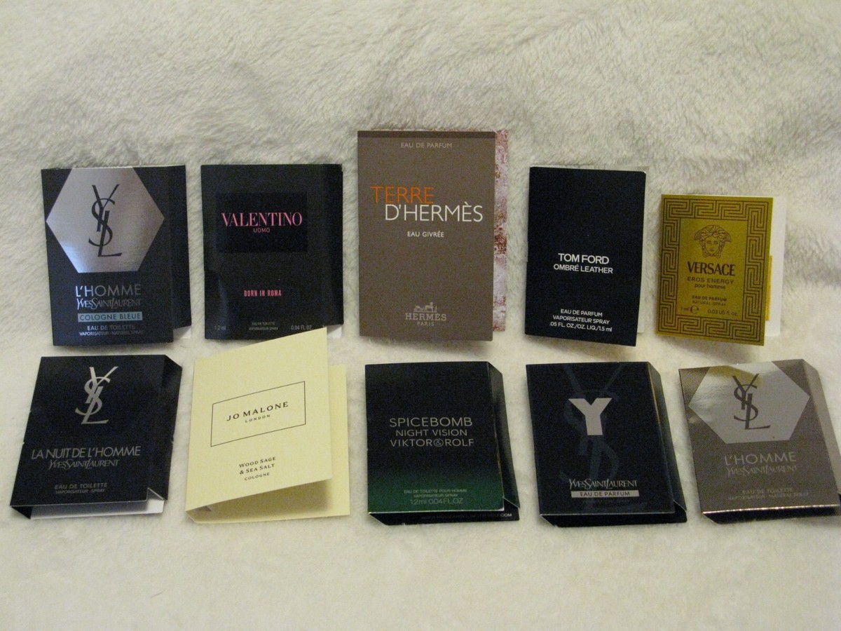 Sephora Mens Luxury Fragrance Set of 10 Hermes, Tom Ford