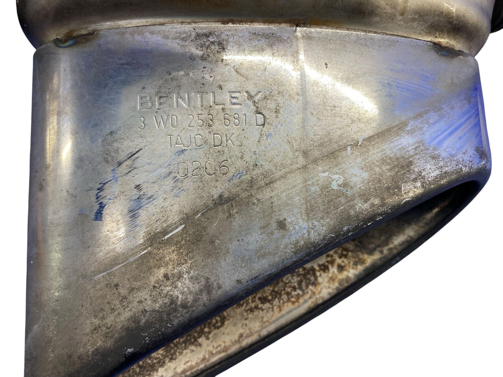 2006-2012 BENTLEY CONTINENTAL FLYING SPUR REAR LEFT EXHAUST MUFFLER TIP *SCRATCH