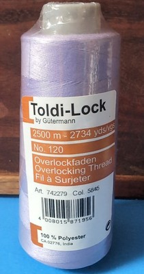 Gutermann Toldi Lock Overlocking Sewing Thread - 2500m Polyester Thread (Color 1145)