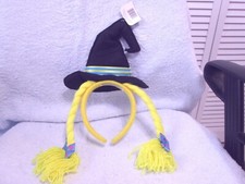Halloween Great Pretend Ears Hat Headband Yellow, Blue Pink  Black New With Tag