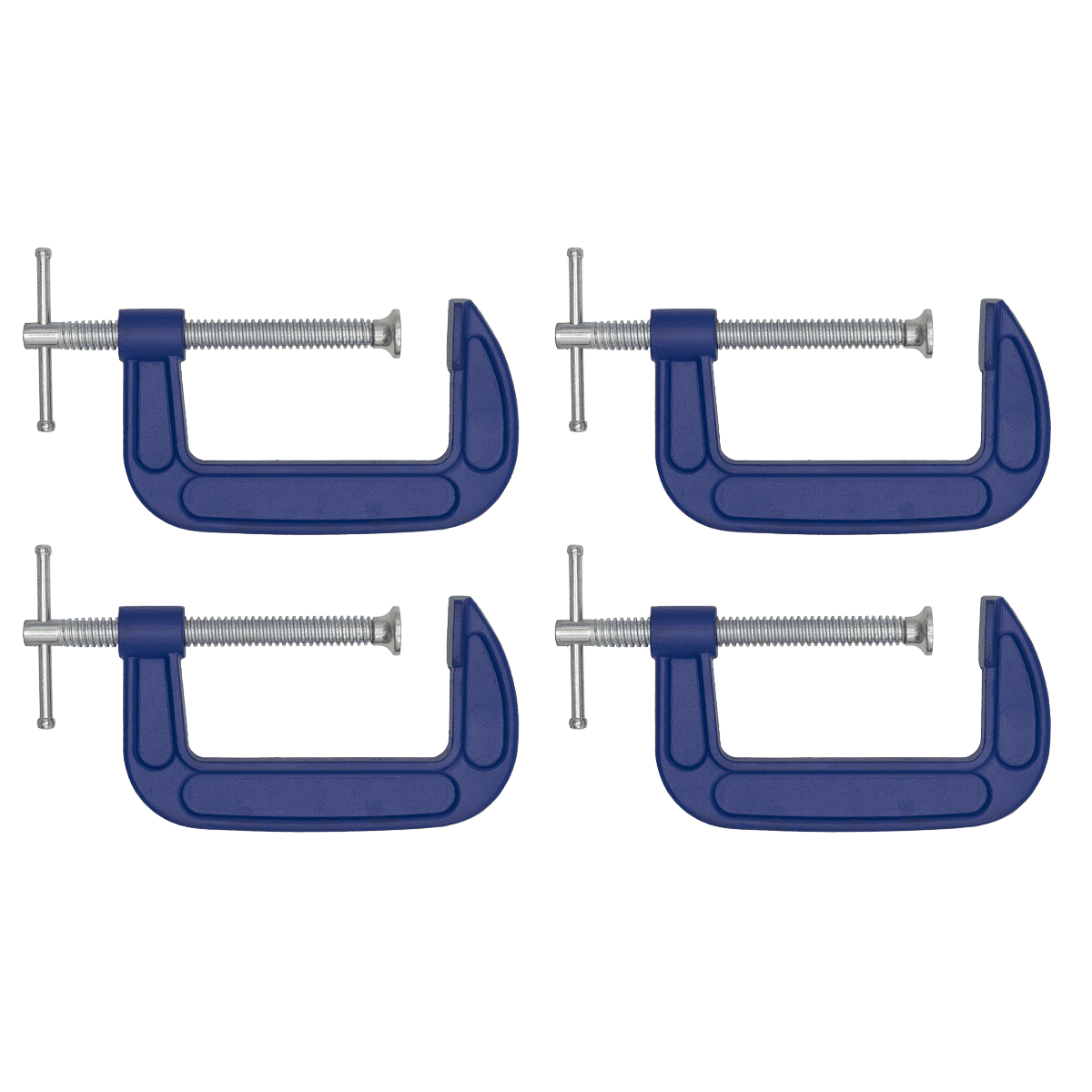 Sealey AK60044 G-Clamp Set 100mm 4pc
