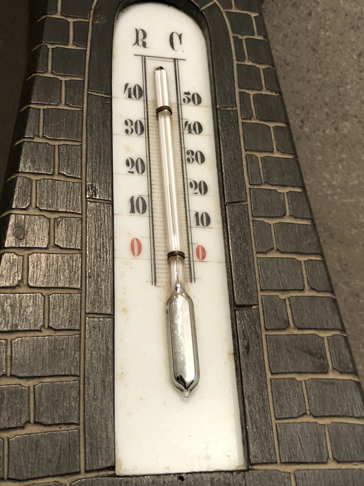 Antike Wetterstation Barometer Thermometer Hygrometer um 1880 ges