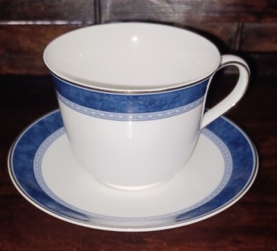 Royal Doulton Andrews Cup and Saucer Fine Bone China Blue