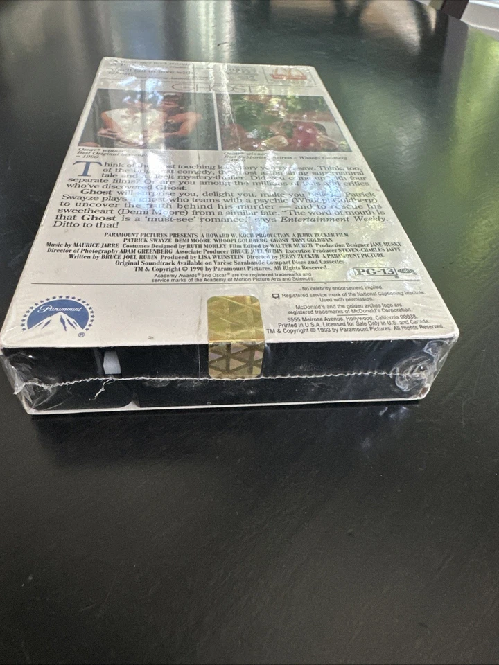 GHOST - VHS NEW SEALED PROMO SWAYZE - DEMI MOORE - WHOOPI GOLDBERG MCDONALD'S - Image 4 of 4