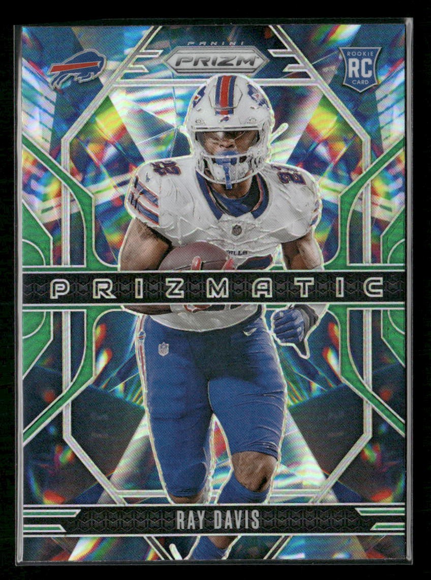 2024 Panini Prizm #18 Ray Davis Prizmatic Green Prizm Buffalo Bills