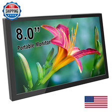 Elecrow 8 Inch Portable Monitor 1280X800 Mini Hd Display Built-In Speakers Usb