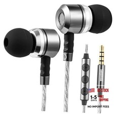 SP3060VC Wired Earbuds with Mic, in Ear Headphones with Deep Bass, Noise