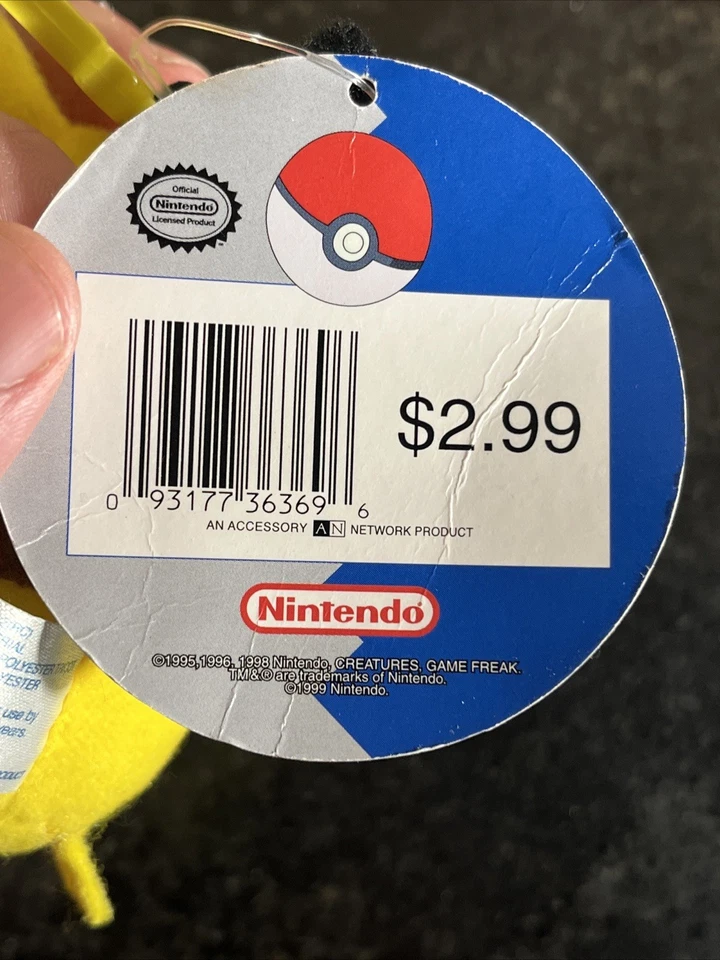 ¡Lote de peluches Pokémon vintage! Nuevo con etiquetas, gorro, blockbuster, clip de personaje Foto 4 de 4
