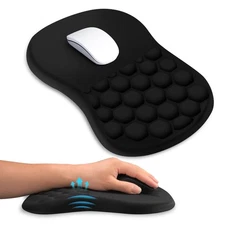 Ergonomic Mouse Pad with Wrist Rest, Dual-Slope Design for Pain Relief- Large...