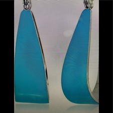 NEW BCBGeneration Sculptural hoop earrings tu...