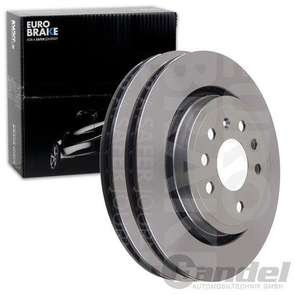 2X Eurobrake Bremsscheiben 292Mm BelÜFtet Hinten Passend FÜR Cadillac BLS Fiat-image