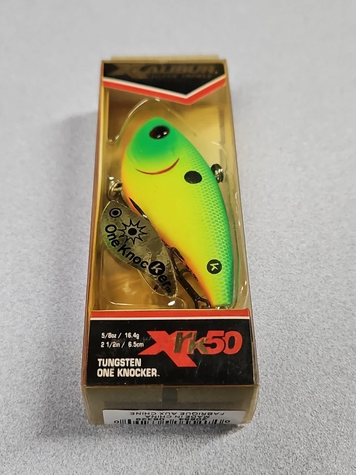 Снятый с производства Xcalibur Xrk50 Lipless приманка...лимон лайм... новый из старых запасов!!! - Изображение 2 из 3