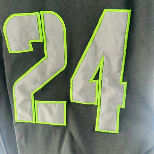 Nike NFL Seattle Seahawks #24 Jersey Football Black Green Mens - Picture 5 of 10