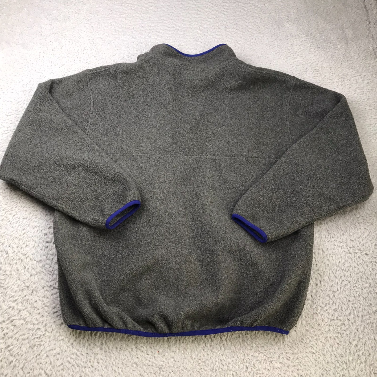 Patagonia Synchilla Snap-T Fleece Pullover Mens M Gray/Blue Sweater *Embroidery* thumbnail 4