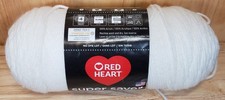 Red Heart Super Saver Yarn White 7 oz/198g 364 Yds Medium 4 Acrylic Crochet Knit