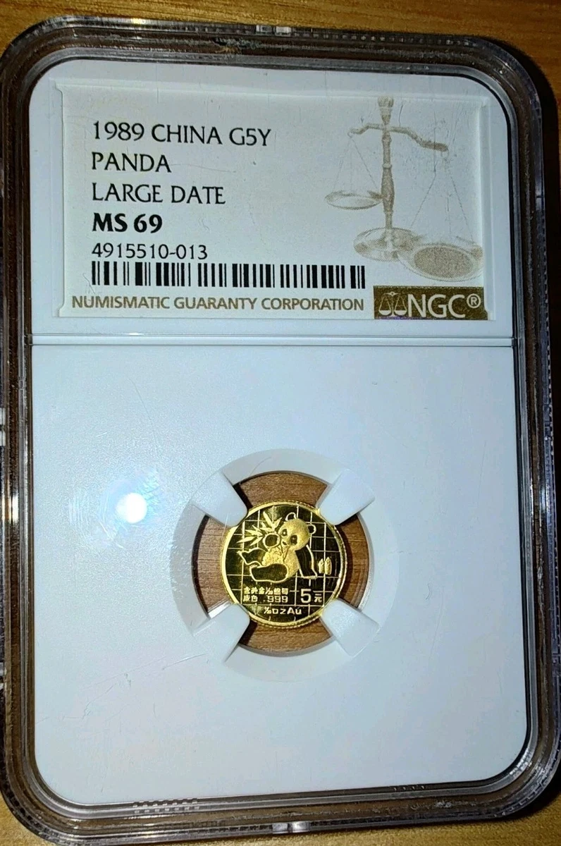 Chinese Panda MS 69 Grade 1/20 oz Precious Metal Content per Unit