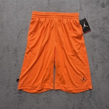 Jordan Shorts Youth Boys Large Orange Dri-FIT Basketball Athletic 951532-288