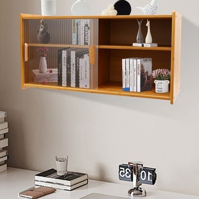 Small Kitchen Cupboard Food Pantry Cabinet Wall Sideboard With Glass Doors