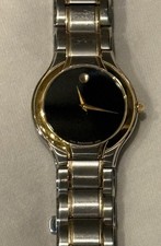 Movado Museum Model 81 G4 1852 31mm Two Tone Watch Sapphire Crystal 6.25