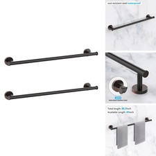 Cilee 2 Pieces Oil Rubbed Bronze Towel Bar Set, 24 Inch Towel Holder MJGXL21