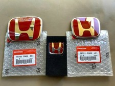 3pc Red H Emblem Fit For Hondacivic Sedan Si 4dr Front Rear Steering 2016-21 3pc Red H Emblem Fit For Hondacivic Sedan Si 4dr Front Rear Steering 2016-21