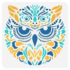 Owl Art Stencil Plastic Reusable DIY Paint Template 11.8 Inch