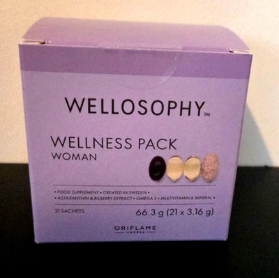 Oriflame Wellosophy Wellness Woman Pack - Multi Vitamin + Omega 3 + Mineralien.