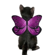 Pets Butterfly Dog Or Cat Halloween Costume Small Purple Wings Cute Easy Strap