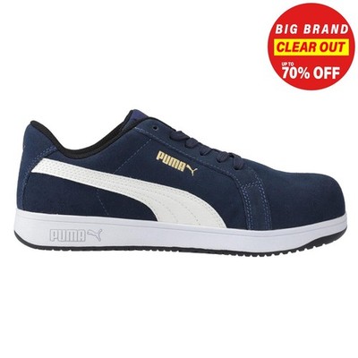 Puma Safety Iconic Low Herren Everyday Working Schutz Sicherheitsschuhe Navy