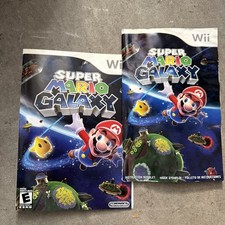 Super Mario Galaxy Nintendo Wii Replacement CASE And MANUAL Only, No Game Disc